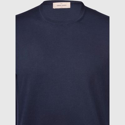 Gran Sasso Organic Cotton T-shirt - Navy