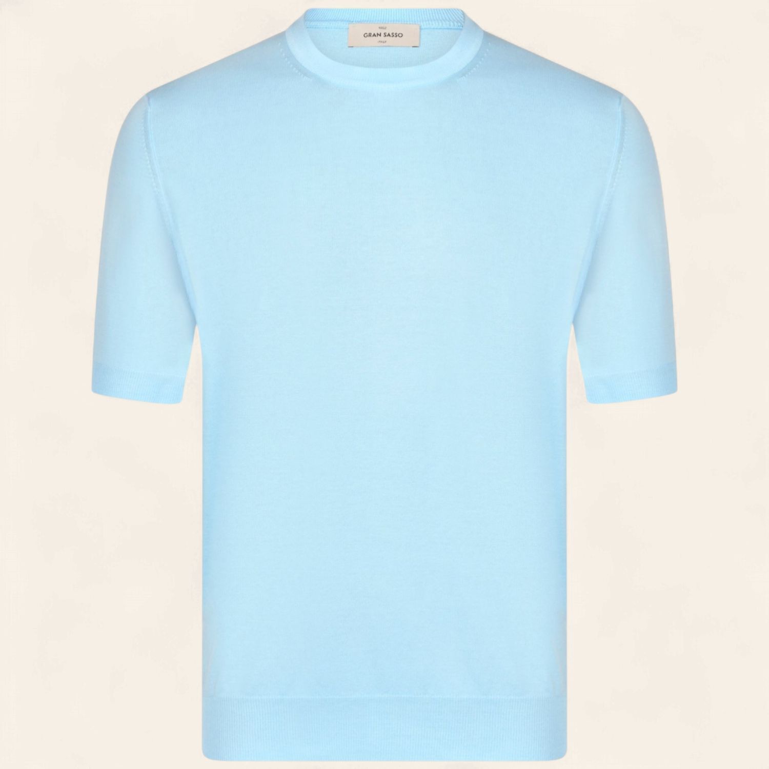 Gran Sasso Organic Cotton T-shirt – Lichtblauw Gran Sasso Organic Cotton T-shirt – Lichtblauw