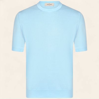 Gran Sasso Organic Cotton T-shirt – Lichtblauw