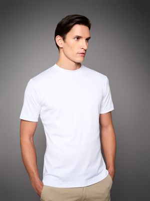 Desoto Luxury Line T shirt Finest Two Ply Cotton - Wit