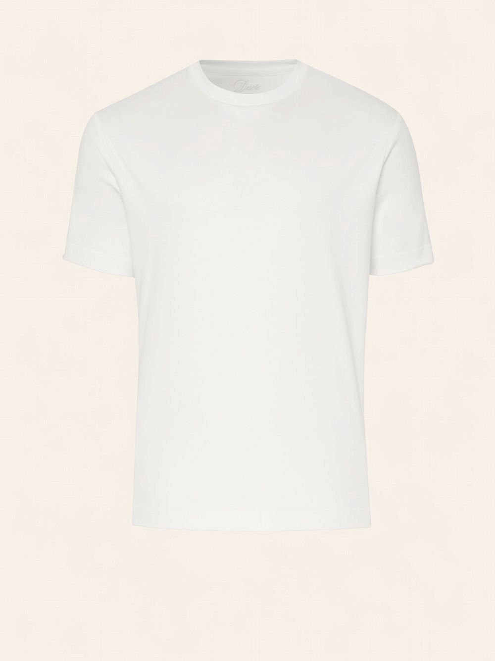 Desoto Luxury Line T shirt Finest Two Ply Cotton - Wit