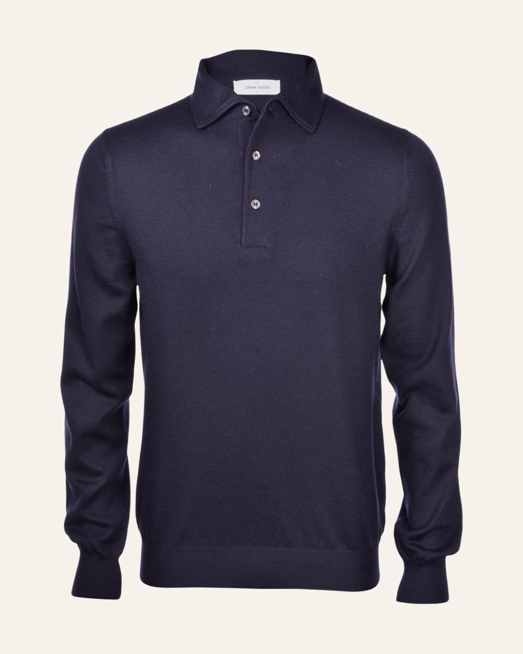 Gran Sasso – Knitted Polo | Navy