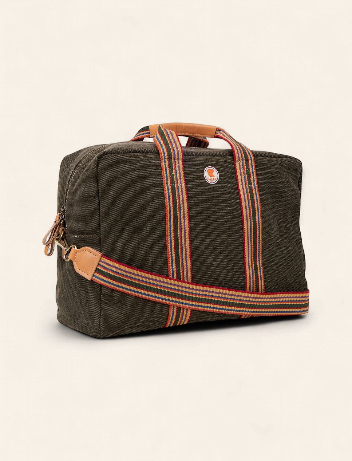 Gallo  Weekend Bag – Green Cotton Canvas