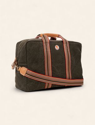 Gallo  Weekend Bag – Green Cotton Canvas