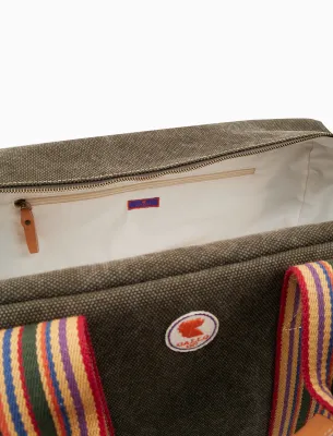 Gallo  Weekend Bag – Green Cotton Canvas