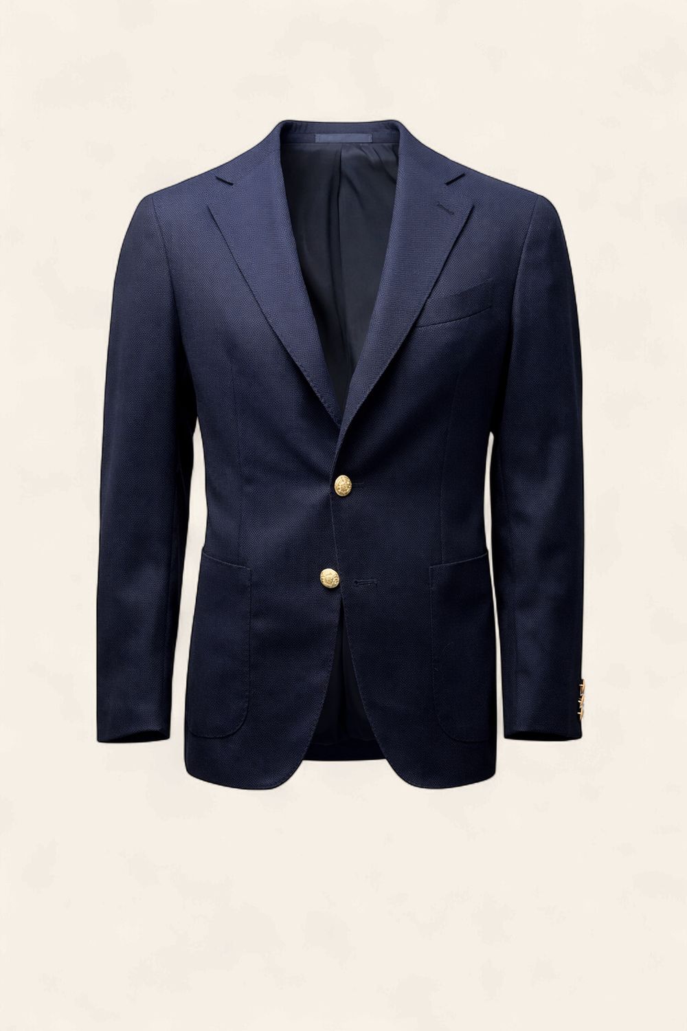 Caruso Aïda jacket navy piqué