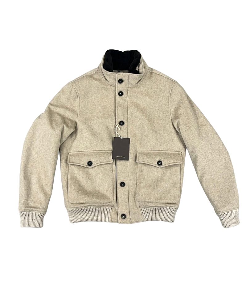 Cristiano Barbieri Jacket “Memo” – Beige 100% Cashmere