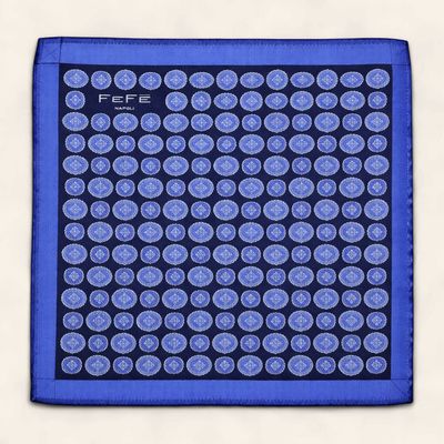 Pochet 100% Silk IJ4953_1001 Medals Blu