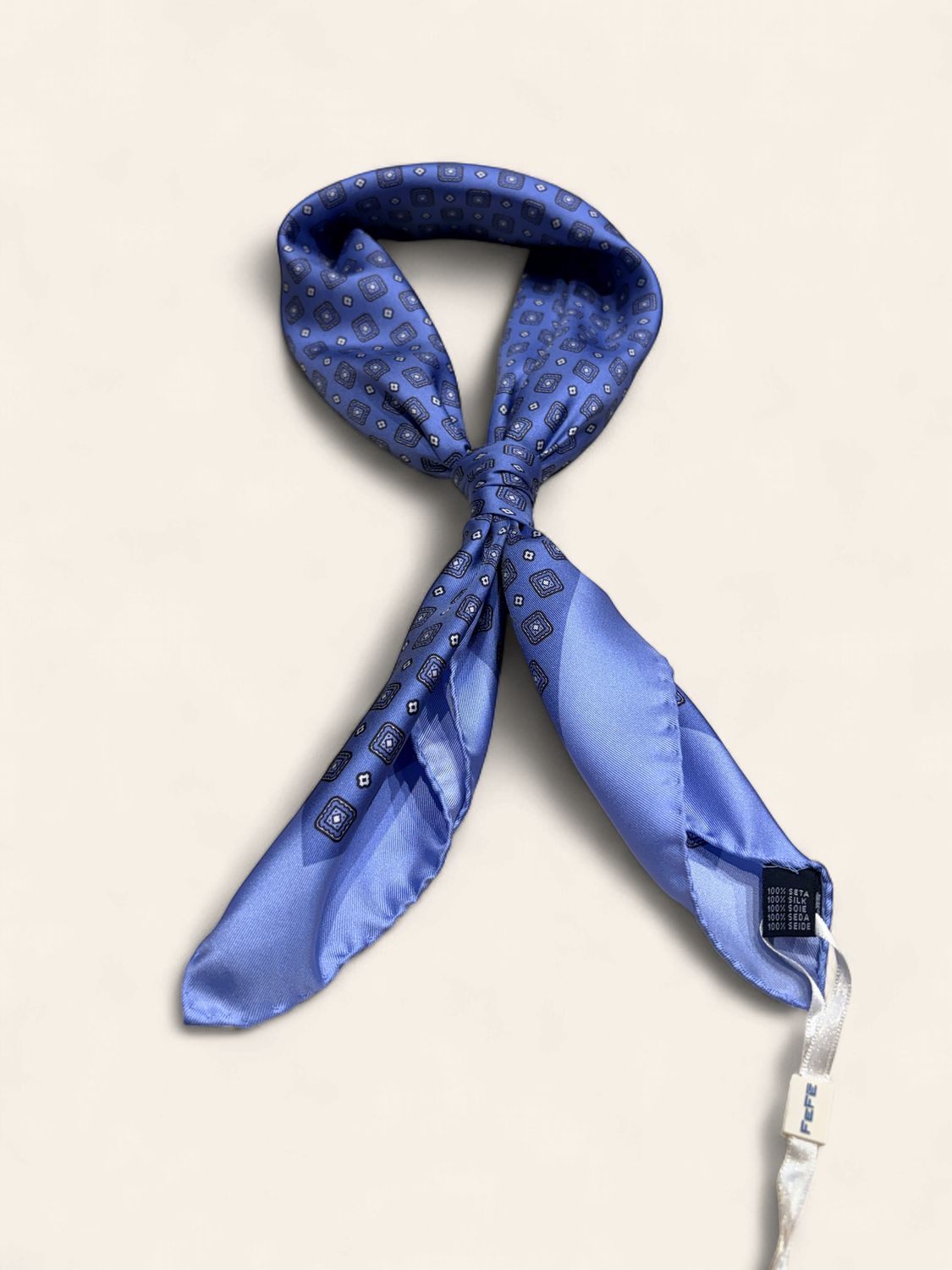 100% Silk bandana Rombus Sky BDNIJ3817_1001