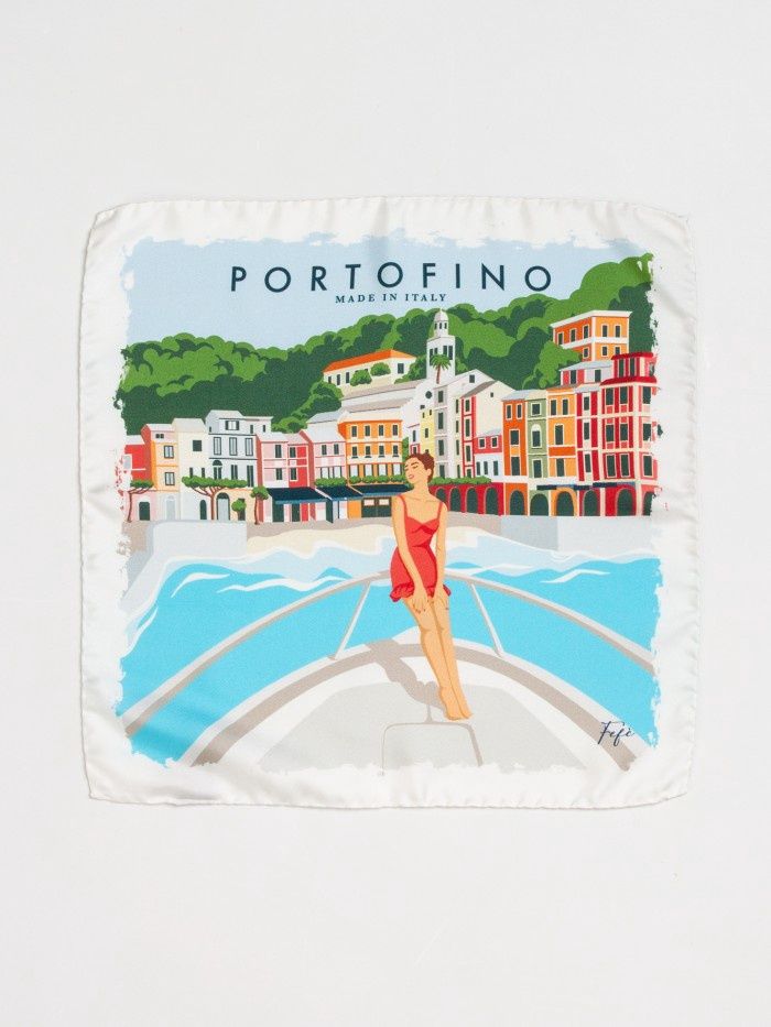 Pochet 100% Silk Cartolina - Portofino