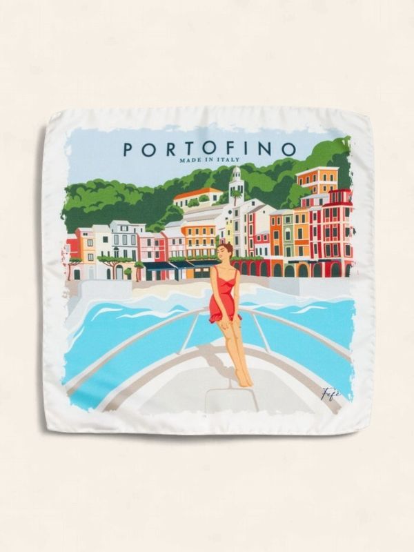 Pochet 100% Silk Cartolina - Portofino