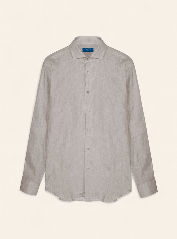 FeFè Napoli Shirt 100% Linnen Beige