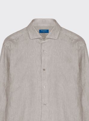 FeFè Napoli Shirt 100% Linnen Beige