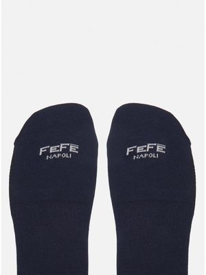 Navy Insole No Show Socks SOL21BLU