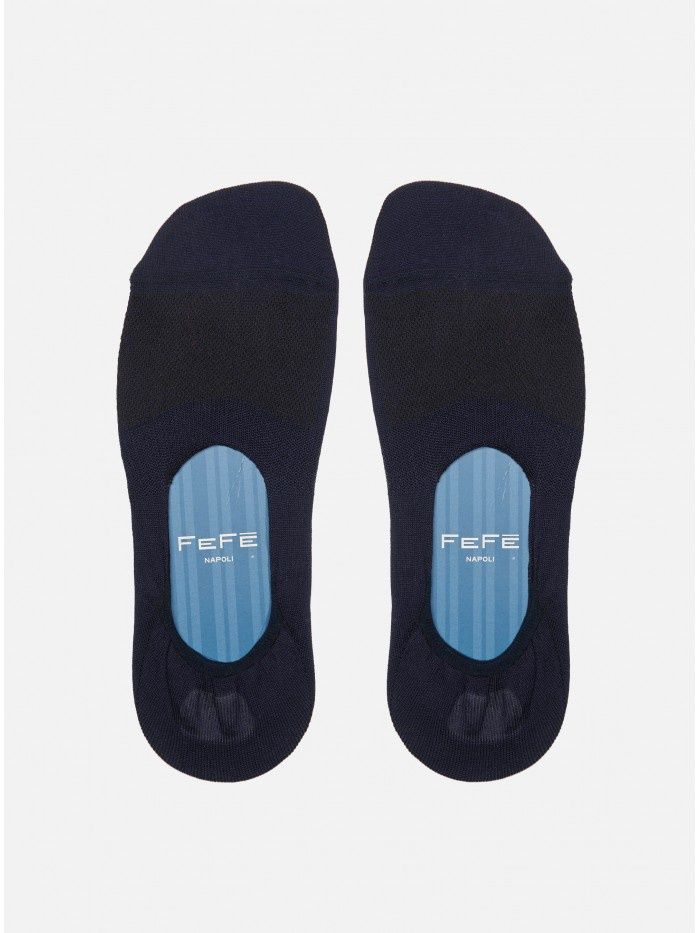 Navy Insole No Show Socks SOL21BLU Navy Insole No Show Socks SOL21BLU