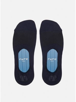 Navy Insole No Show Socks SOL21BLU