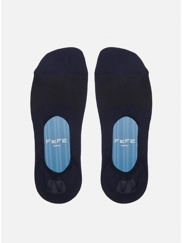 Navy Insole No Show Socks SOL21BLU