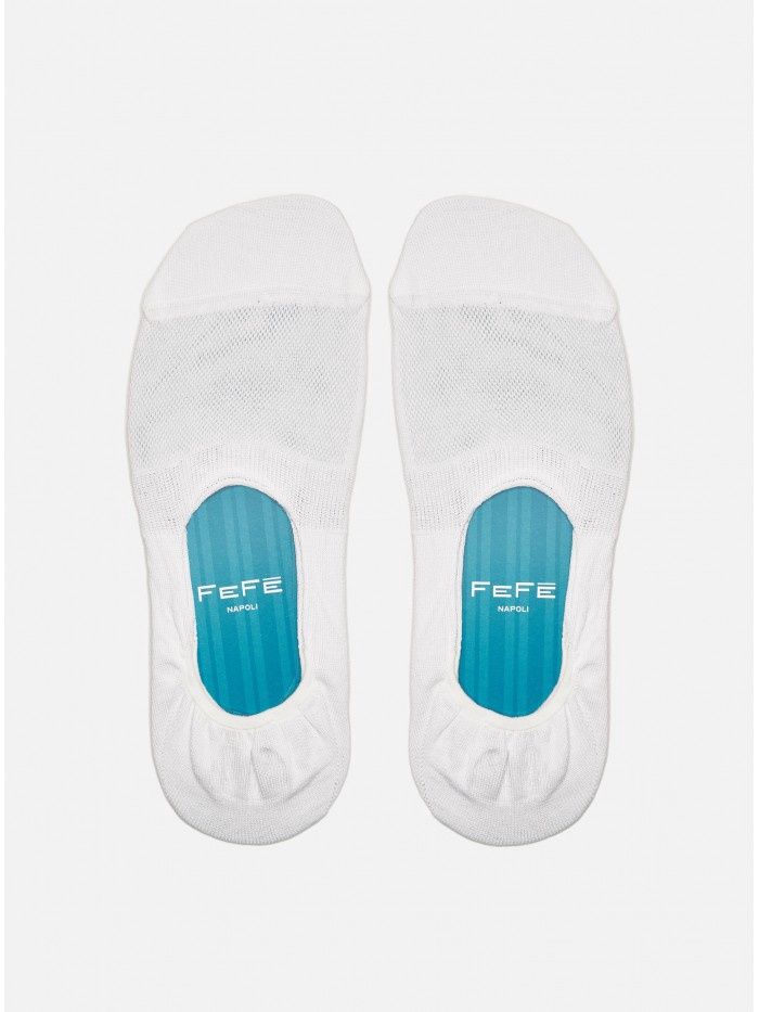 White Insole No Show Socks SOL21BIANCO