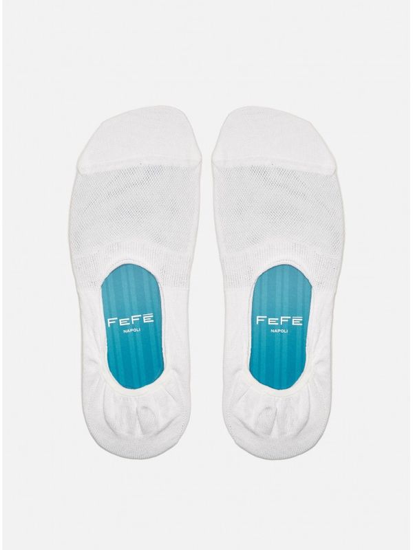 White Insole No Show Socks SOL21BIANCO