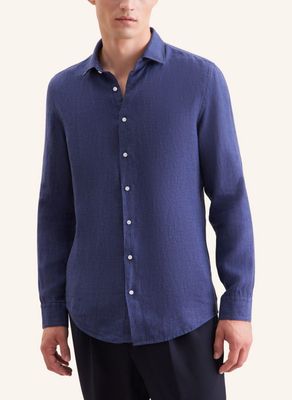 Seidensticker Linnen Shirt Blauw