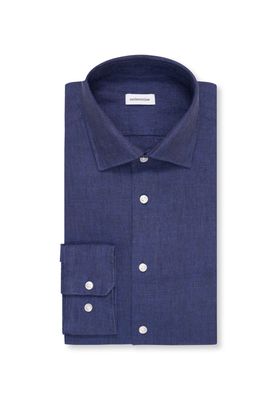 Seidensticker Linnen Shirt Blauw