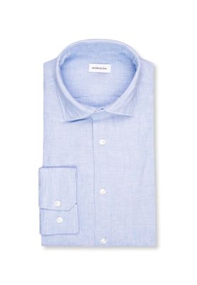Seidensticker Linnen Shirt lichtblauw