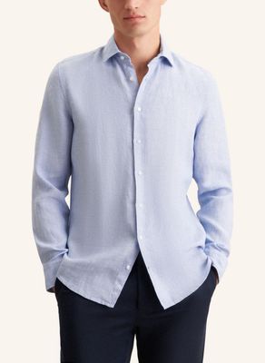 Seidensticker Linnen Shirt lichtblauw