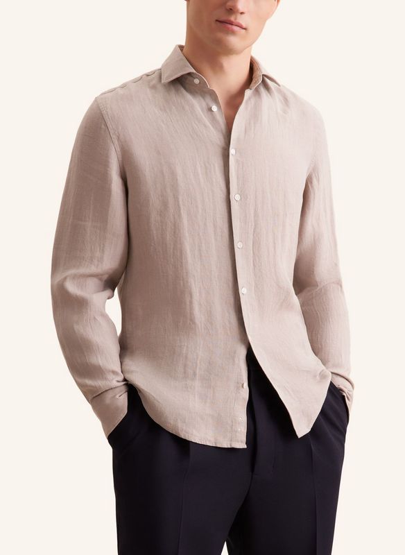 Seidensticker Linnen Shirt Beige