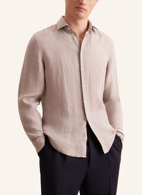 Seidensticker Linnen Shirt Beige Seidensticker Linnen Shirt Beige