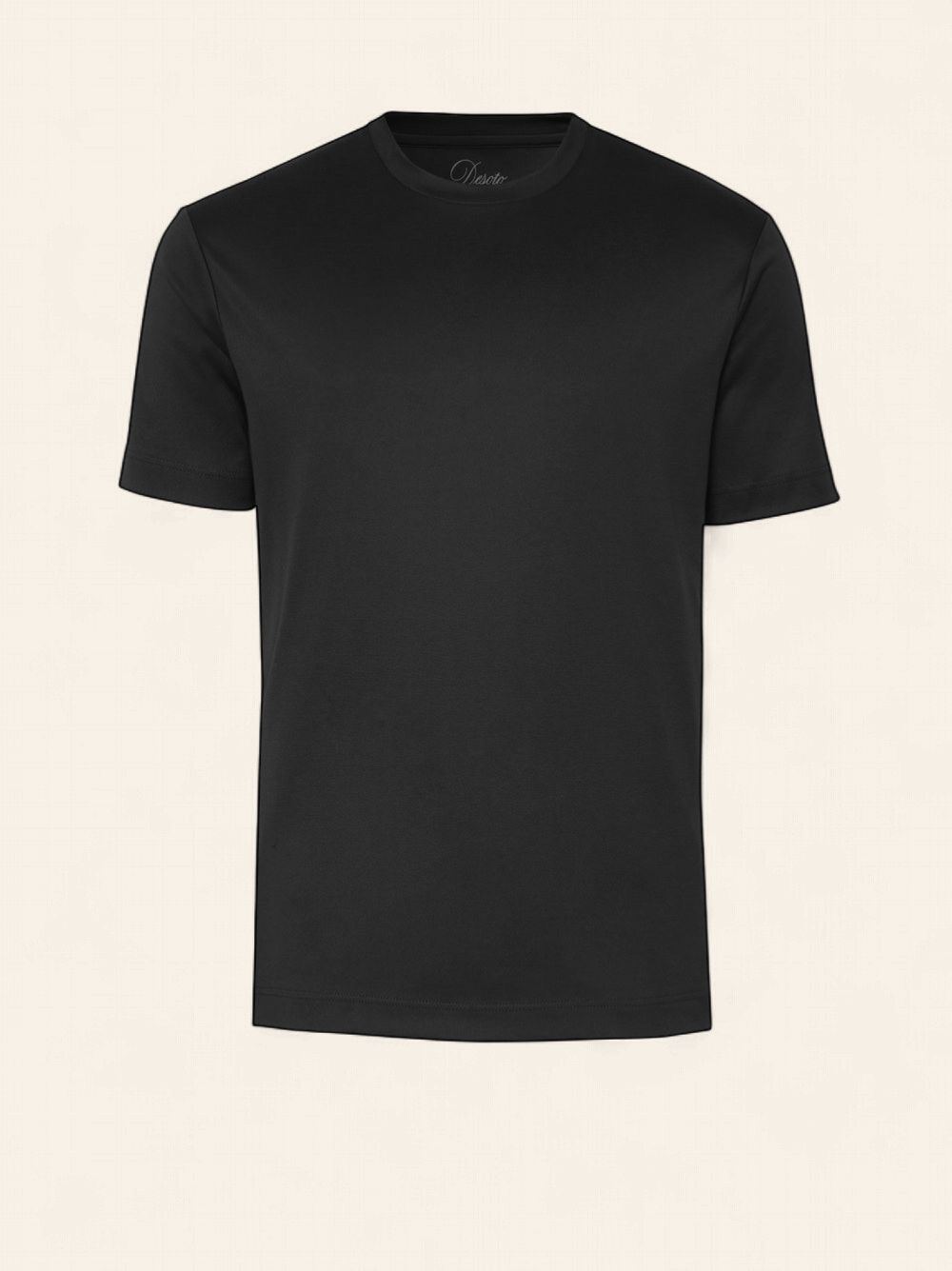 Desoto Luxury Line T-shirt – Finest Two-Ply Cotton Zwart