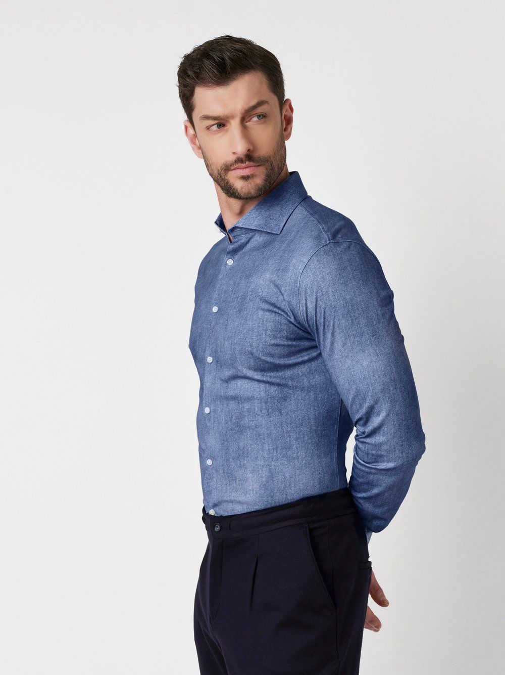 Desoto Luxury Line Overhemd Denim  (Col. 578)