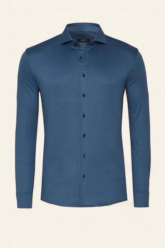 Desoto Luxury Line Overhemd Solid Marine Blue (Col. 052)