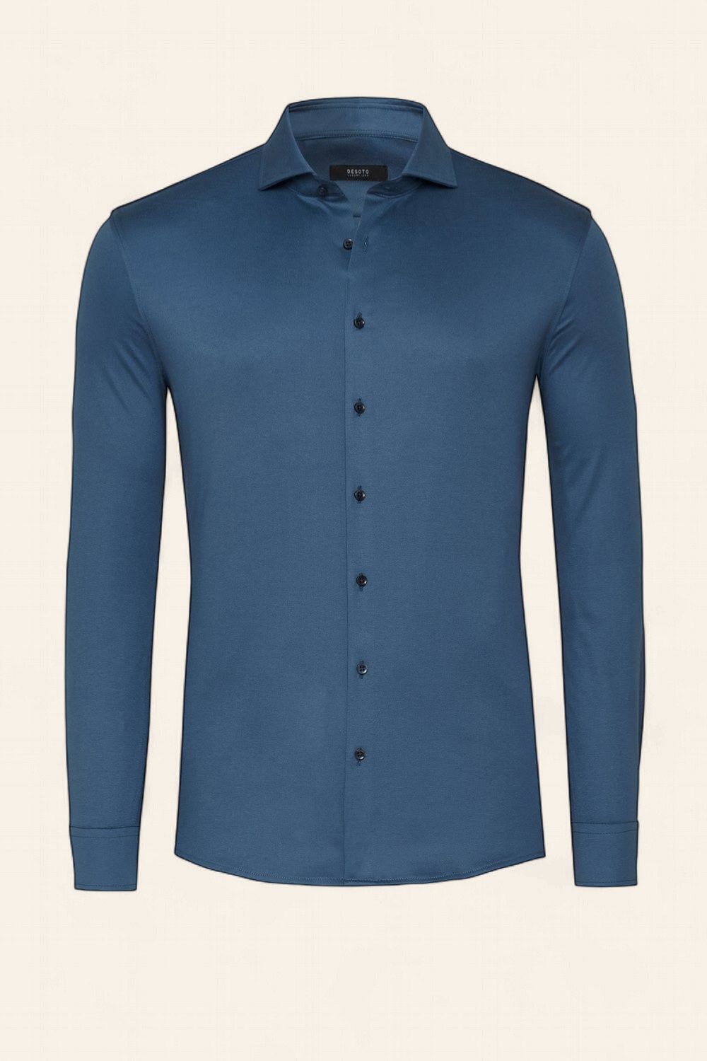 Desoto Luxury Line Overhemd Solid Marine Blue (Col. 052)