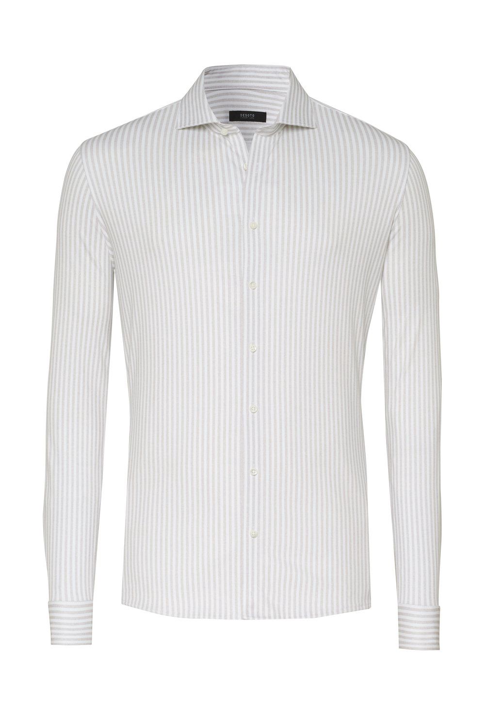 Desoto Luxury Line Overhemd Wit/beige streep (Col.822)