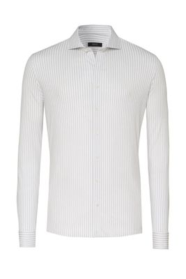 Desoto Luxury Line Overhemd Wit/beige streep (Col.822)