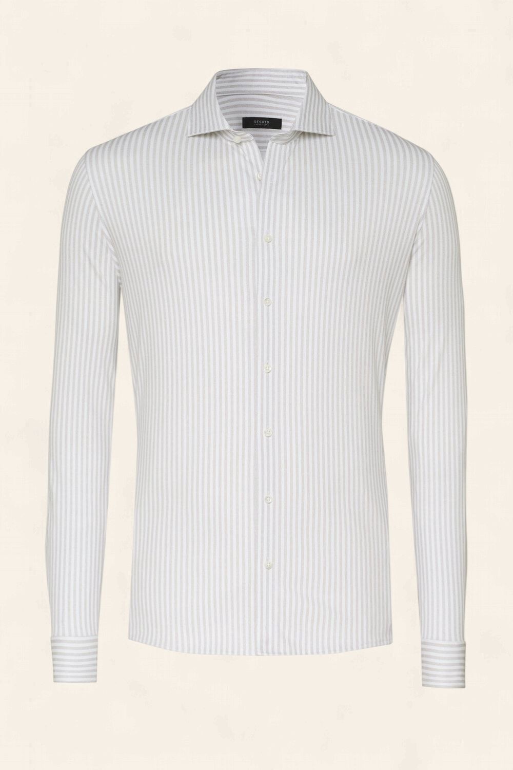 Desoto Luxury Line Overhemd Wit/beige streep (Col.822)