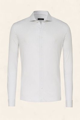 Desoto Luxury Line Overhemd Wit/beige streep (Col.822)