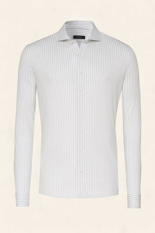 Desoto Luxury Line Overhemd Wit/beige streep (Col.822)