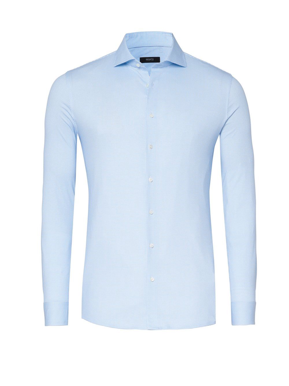 Desoto Luxury Line Overhemd Lichtblauw Blok (col. 566)