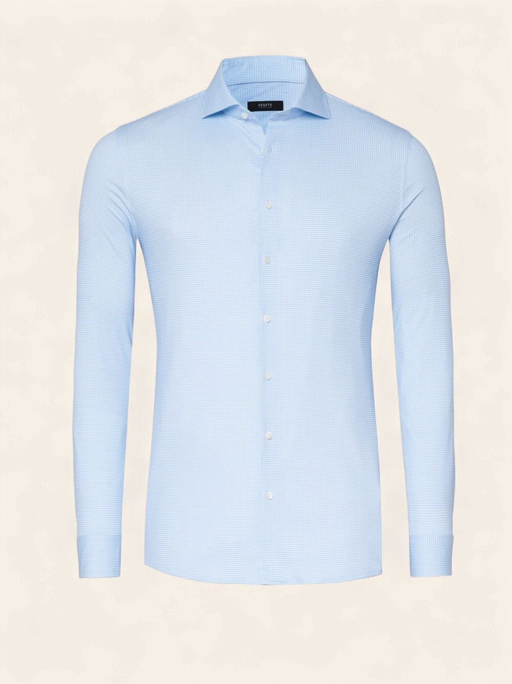 Desoto Luxury Line Overhemd Lichtblauw Blok (col. 566)