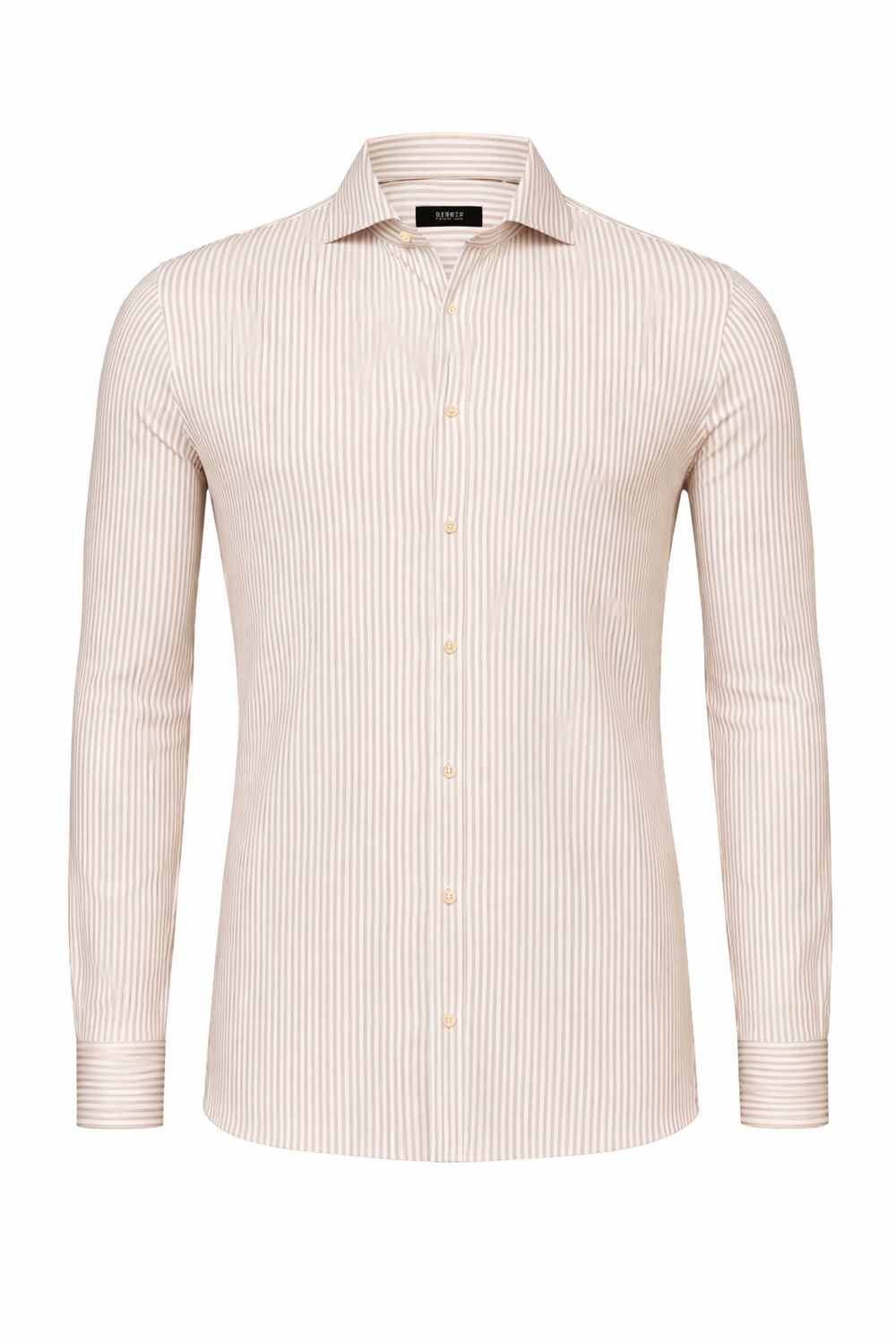 Desoto Luxury Line Overhemd Beige Wit Streep col. 833