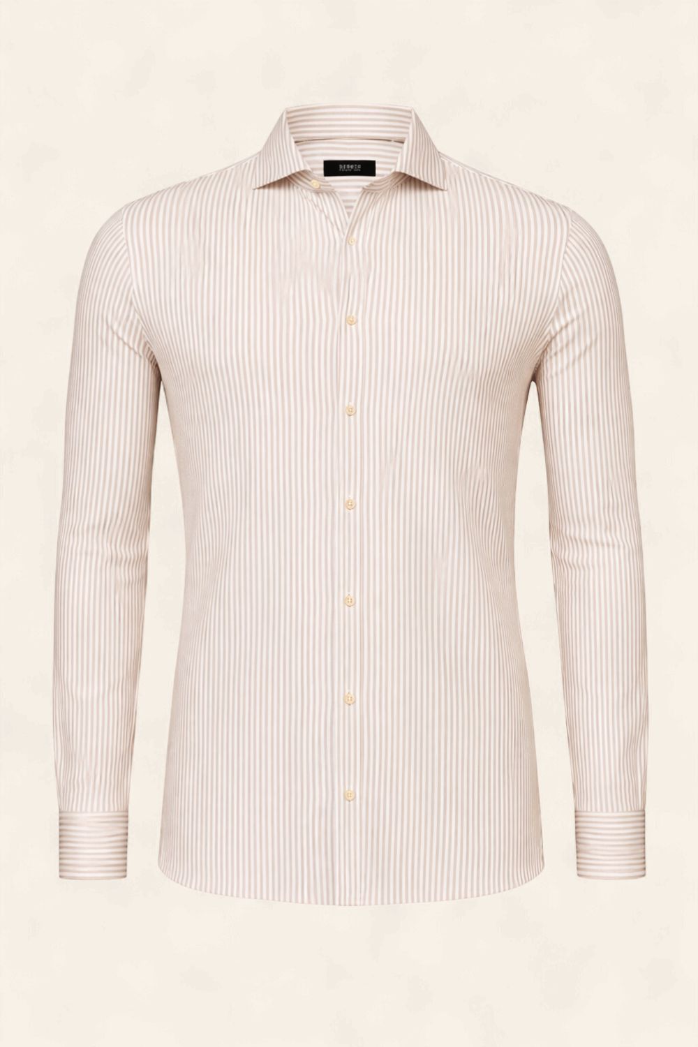 Desoto Luxury Line Overhemd Beige Wit Streep col. 833