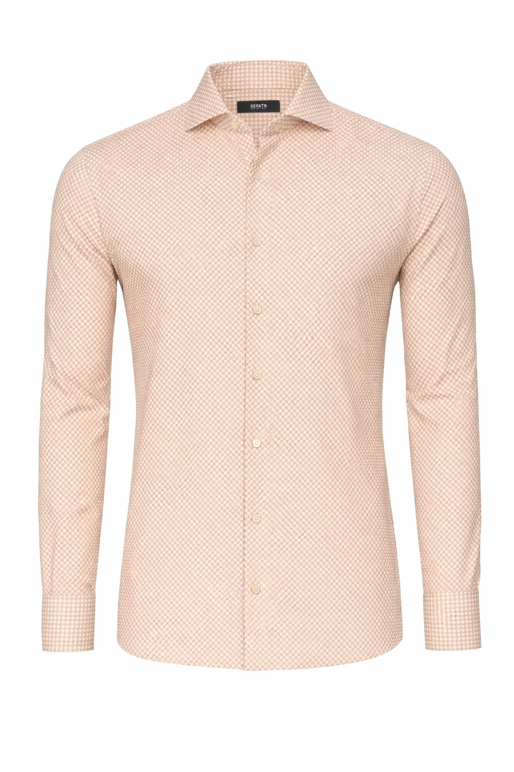 Desoto Luxury Line Overhemd Beige Cubes col. 835