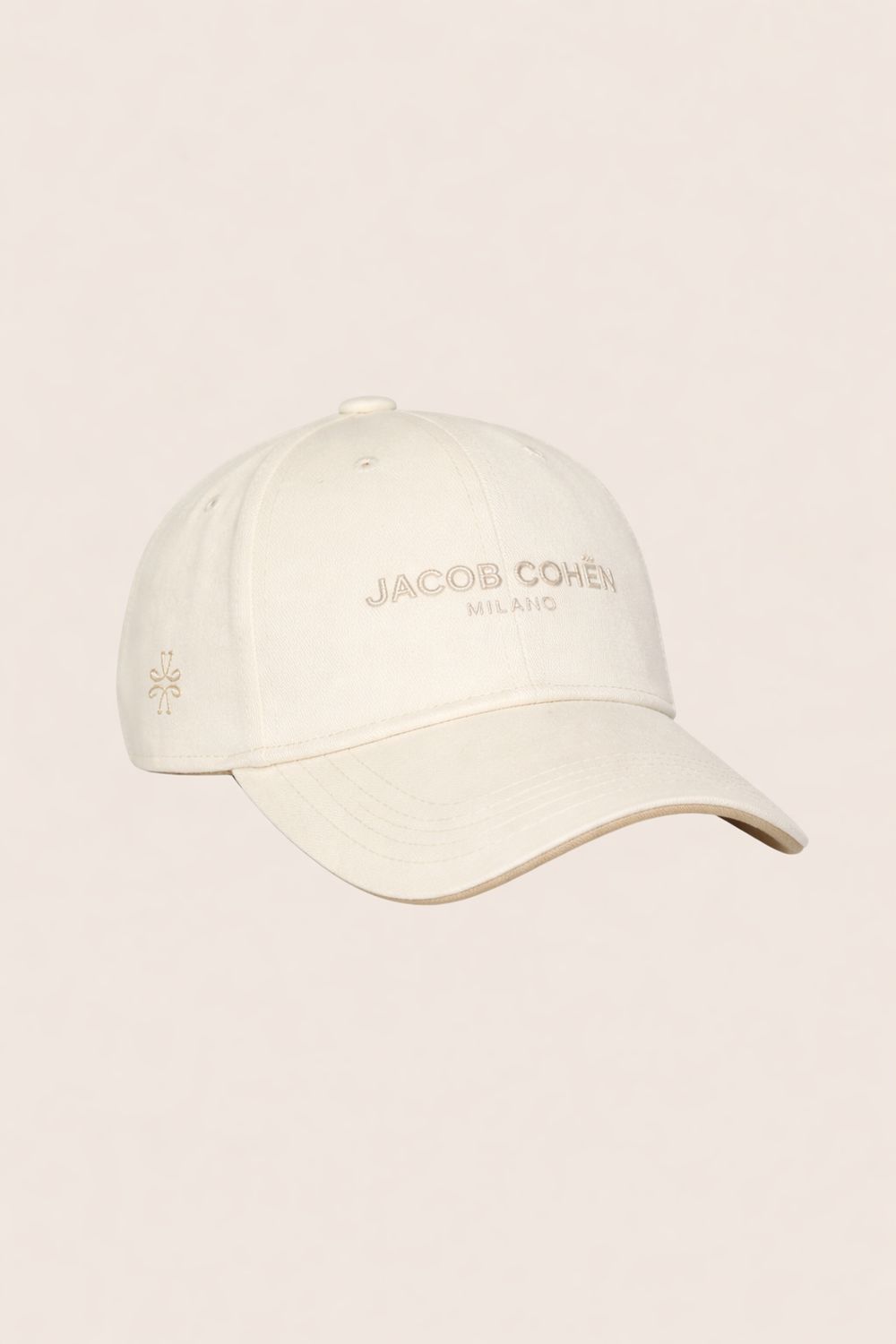 Jacob Cohën Baseball Cap Gabardina Raw Cream Jacob Cohën Baseball Cap Gabardina Raw Cream