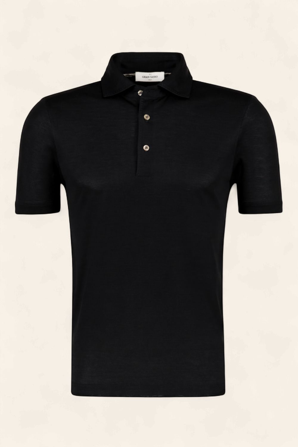 Gran Sasso Polo Korte Mouw – Zwart