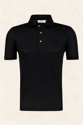 Gran Sasso Polo Korte Mouw – Zwart Gran Sasso Polo Korte Mouw – Zwart