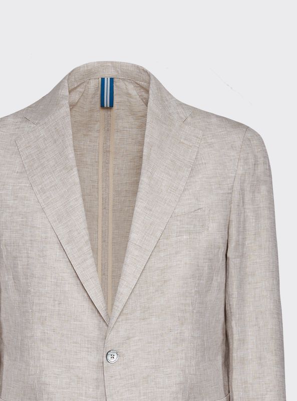 Fefè Napoli Linnen Unlined Jacket – Sand (CL105)