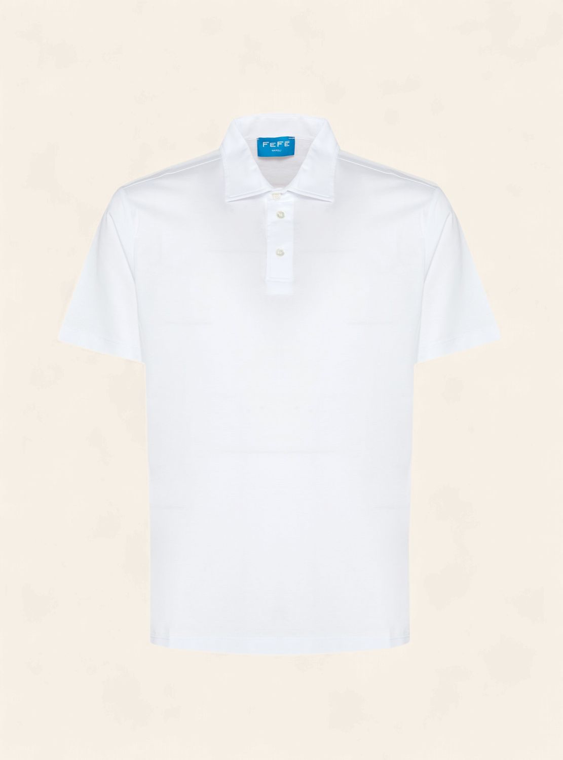 Fefè Napoli Lisle Cotton Polo – White