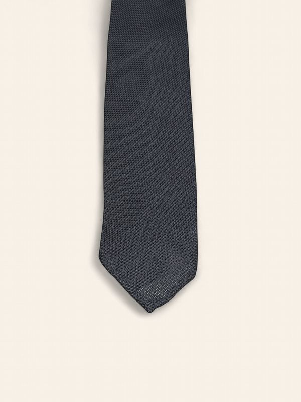 Paolo Albizzati Silk Tie – Navy Piqué