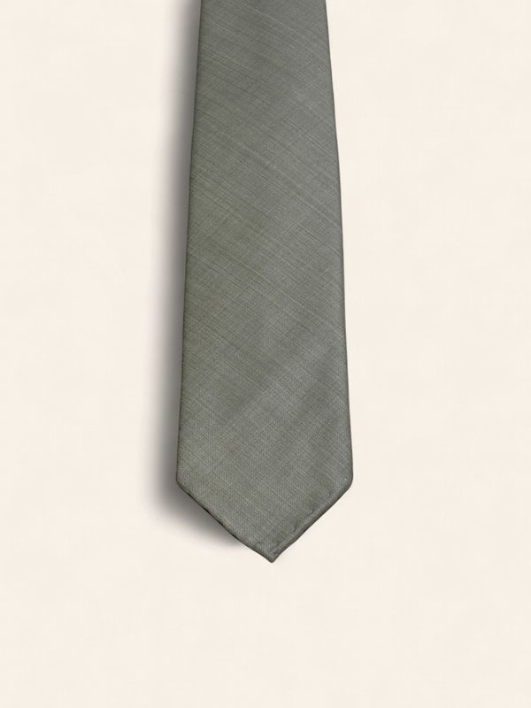 Paolo Albizzati Silk Tie – Liver Grey